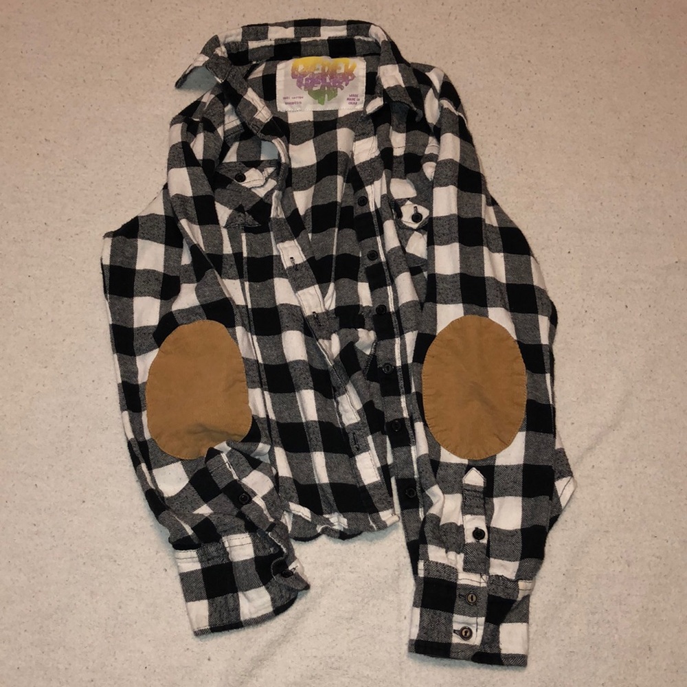 Long sleeve flannel//Girls LG
